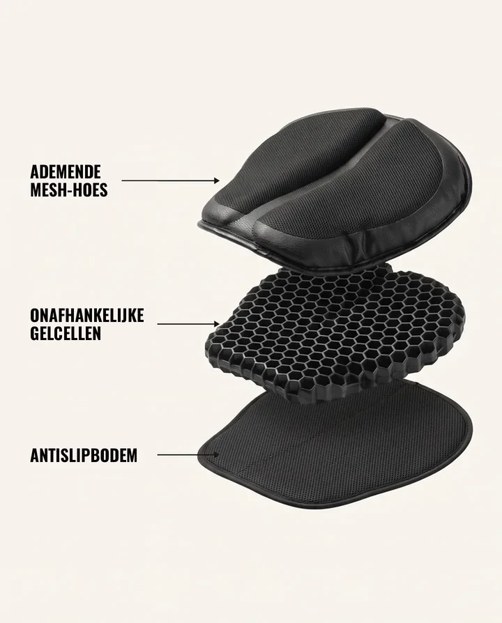 Mesh-hoes, gelcellen, antislipbodem