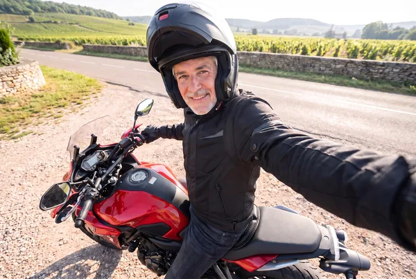 Gerrit op zijn motor